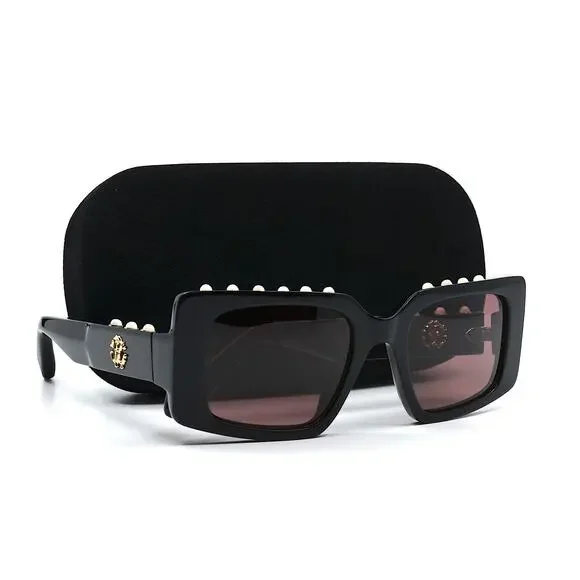 NEW ROBERTO CAVALLI SRC039S 700Y BLACK PURPLE LENS AUTHENTIC SUNGLASSES - Picture 5 of 13